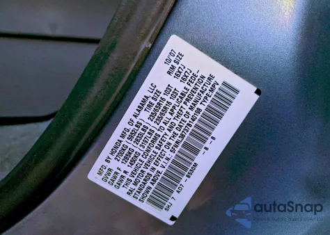 2007 Honda Odyssey Exl from USA, damaged, VIN 5FNRL38737B140198